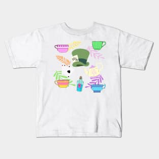 Wonderland Pattern Kids T-Shirt